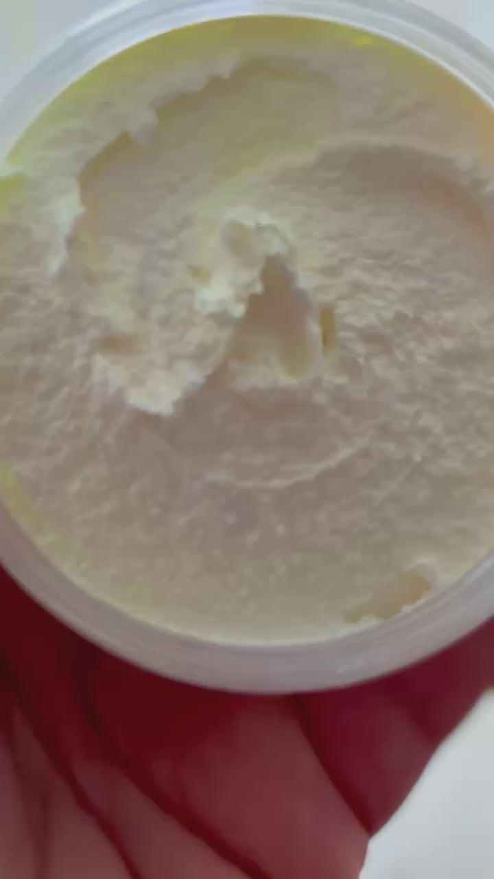 Load video: Video of hand holding jar of creamy sugar scrub